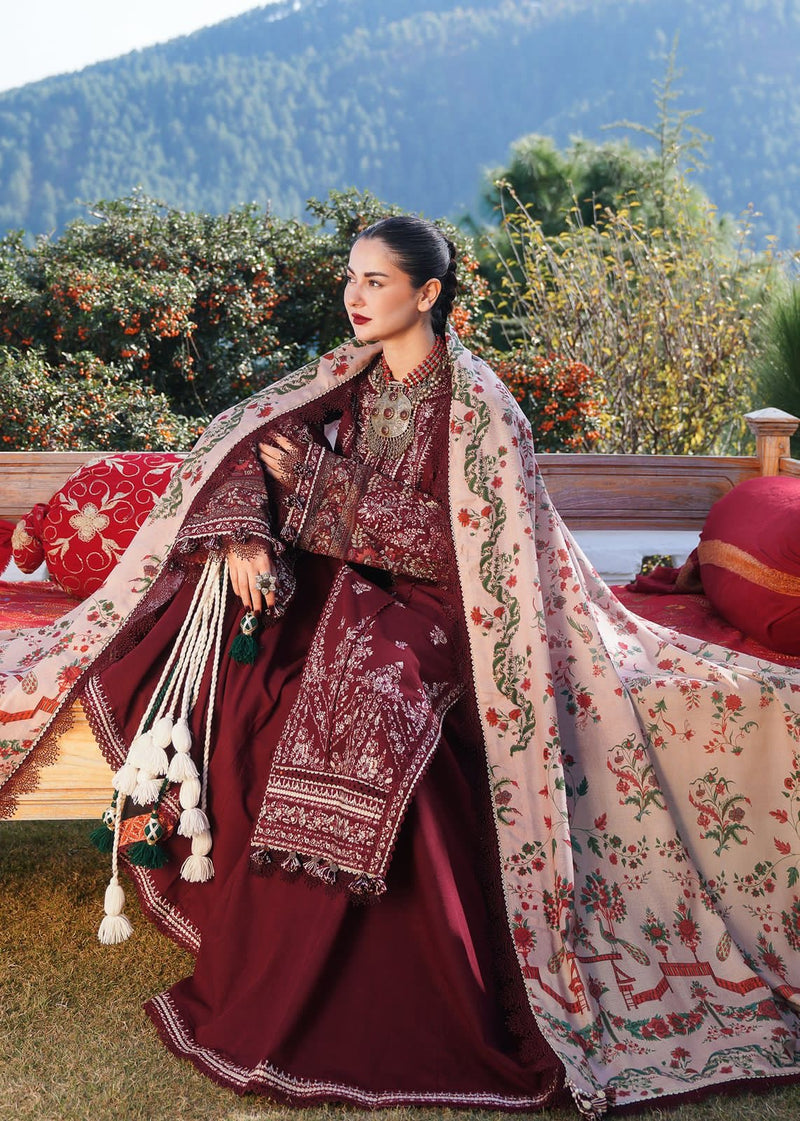 3 Piece Emb Premium Air Jet Dhanak Wear by Gorgeous Hania Amir